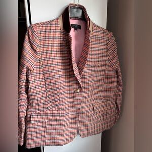 Talbots Pink Multi-Color Tweed Blazer